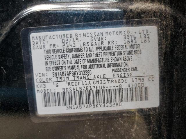 Photo 11 VIN: 3N1AB7AP8KY313280 - NISSAN SENTRA 