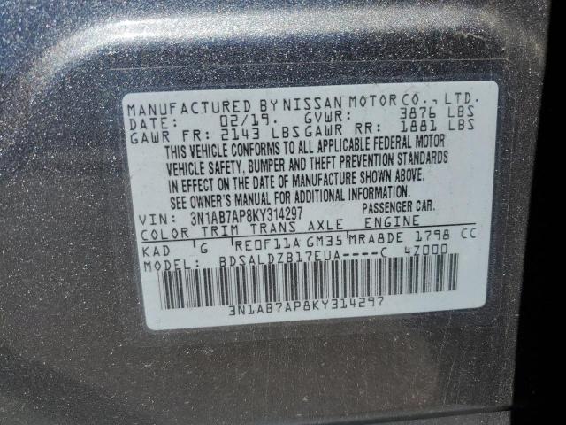 Photo 11 VIN: 3N1AB7AP8KY314297 - NISSAN SENTRA 