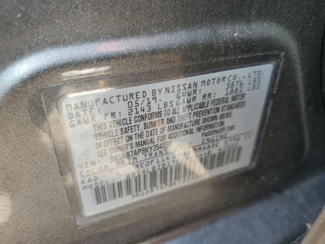 Photo 12 VIN: 3N1AB7AP8KY354038 - NISSAN SENTRA S 