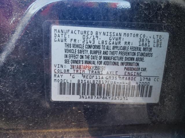 Photo 11 VIN: 3N1AB7AP8KY359191 - NISSAN SENTRA 