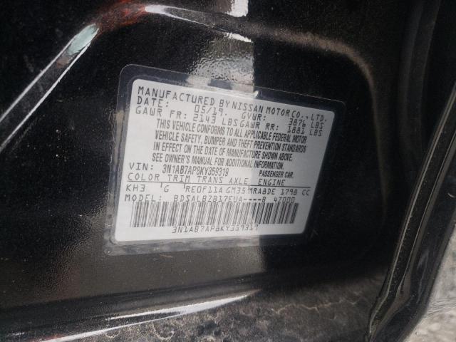 Photo 9 VIN: 3N1AB7AP8KY359319 - NISSAN SENTRA S 