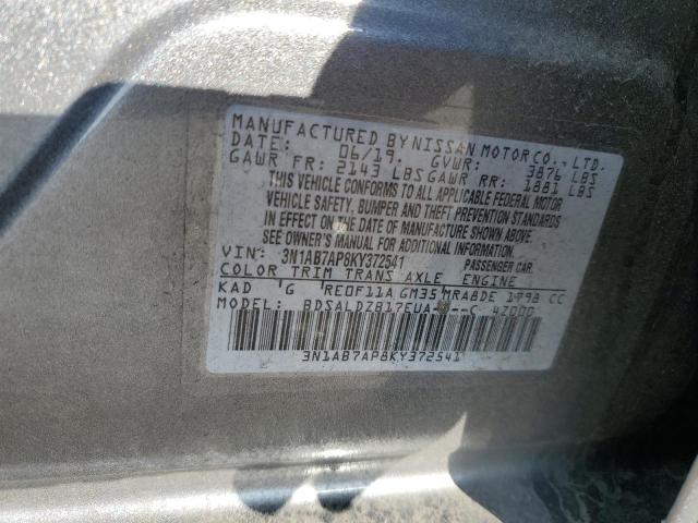 Photo 11 VIN: 3N1AB7AP8KY372541 - NISSAN SENTRA 