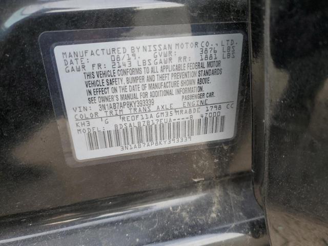 Photo 11 VIN: 3N1AB7AP8KY393339 - NISSAN SENTRA S 