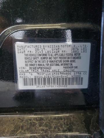 Photo 11 VIN: 3N1AB7AP8KY404422 - NISSAN SENTRA S 