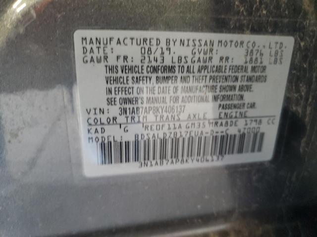 Photo 11 VIN: 3N1AB7AP8KY406137 - NISSAN SENTRA S 