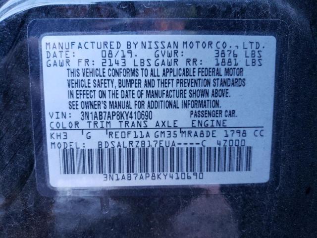 Photo 11 VIN: 3N1AB7AP8KY410690 - NISSAN SENTRA 