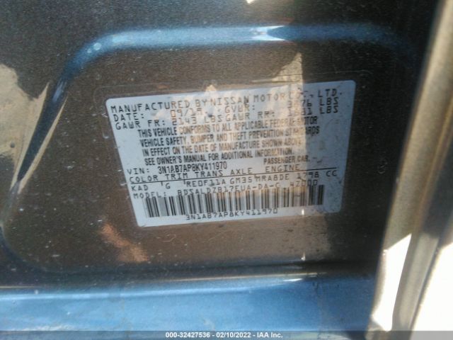 Photo 8 VIN: 3N1AB7AP8KY411970 - NISSAN SENTRA 