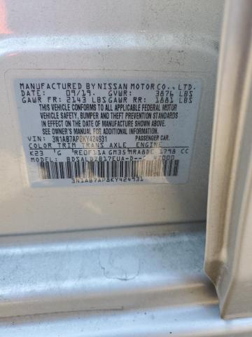 Photo 11 VIN: 3N1AB7AP8KY424931 - NISSAN SENTRA 