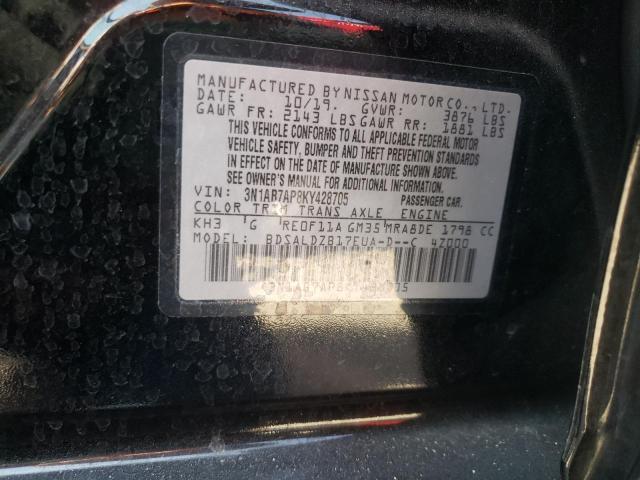 Photo 9 VIN: 3N1AB7AP8KY428705 - NISSAN SENTRA 