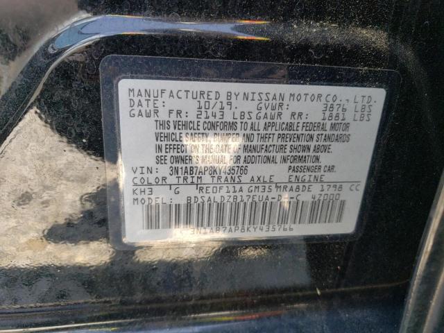 Photo 11 VIN: 3N1AB7AP8KY435766 - NISSAN SENTRA 