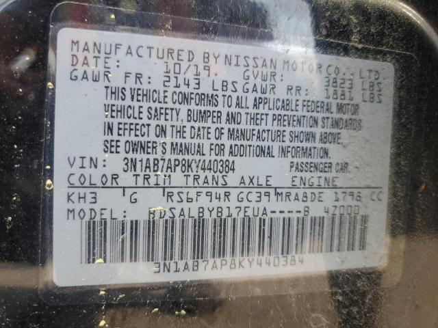 Photo 11 VIN: 3N1AB7AP8KY440384 - NISSAN SENTRA 