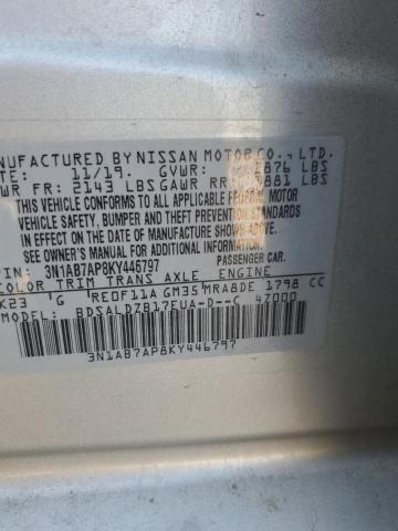 Photo 11 VIN: 3N1AB7AP8KY446797 - NISSAN SENTRA S 