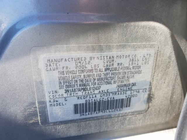 Photo 9 VIN: 3N1AB7AP9DL612437 - NISSAN SENTRA S 