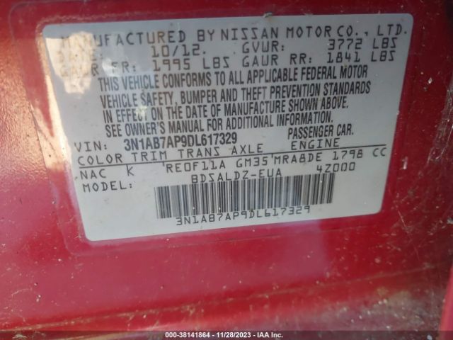 Photo 8 VIN: 3N1AB7AP9DL617329 - NISSAN SENTRA 