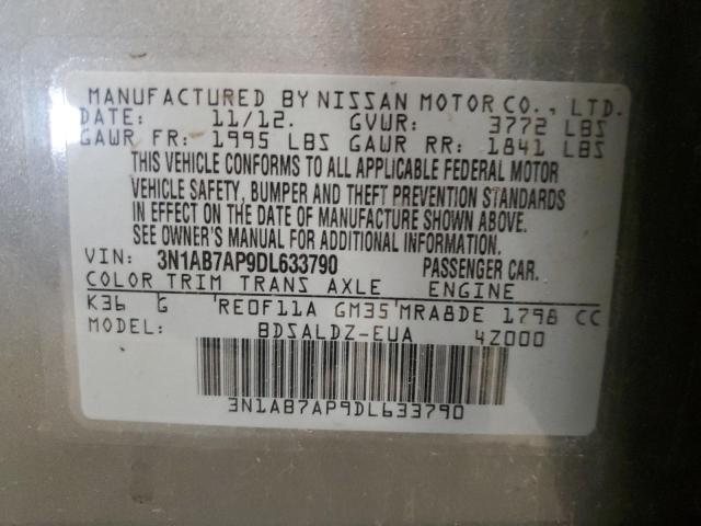 Photo 12 VIN: 3N1AB7AP9DL633790 - NISSAN SENTRA 