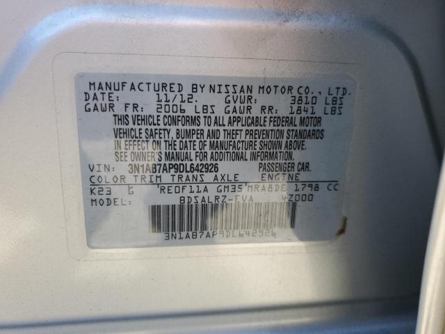 Photo 11 VIN: 3N1AB7AP9DL642926 - NISSAN SENTRA S 