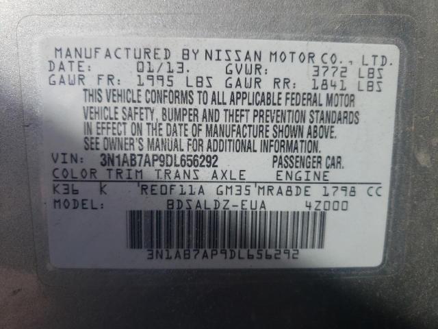 Photo 11 VIN: 3N1AB7AP9DL656292 - NISSAN SENTRA 