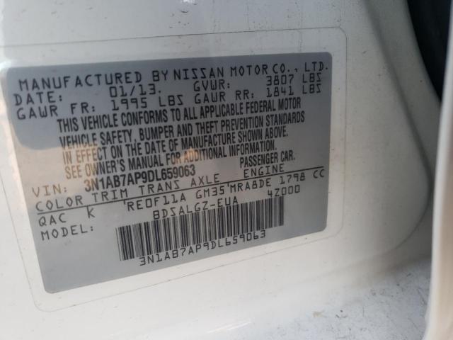 Photo 12 VIN: 3N1AB7AP9DL659063 - NISSAN SENTRA S 