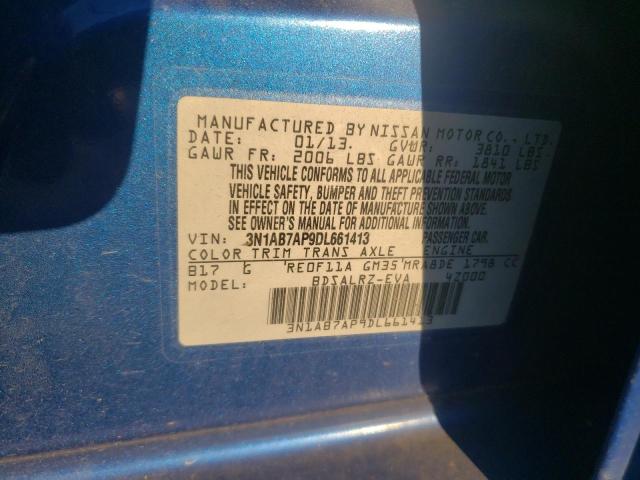 Photo 9 VIN: 3N1AB7AP9DL661413 - NISSAN SENTRA S 