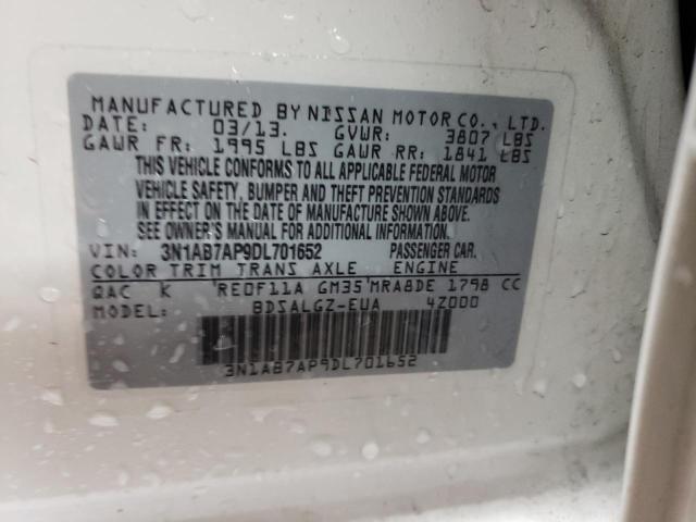 Photo 12 VIN: 3N1AB7AP9DL701652 - NISSAN SENTRA 