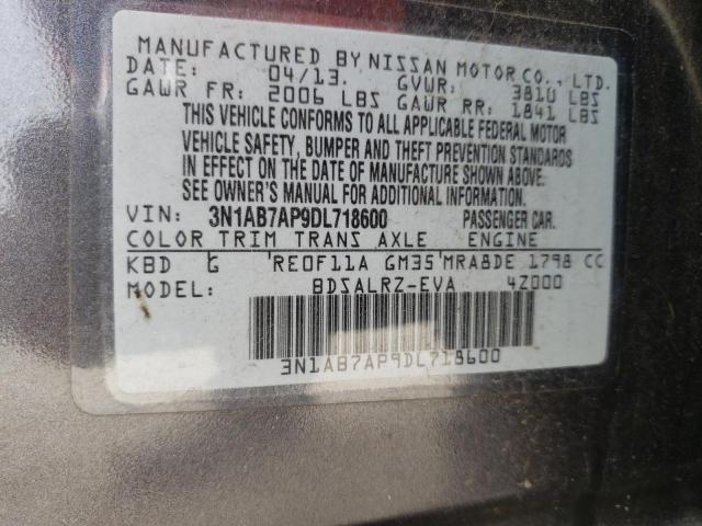 Photo 9 VIN: 3N1AB7AP9DL718600 - NISSAN SENTRA S 