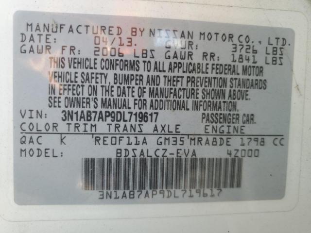 Photo 11 VIN: 3N1AB7AP9DL719617 - NISSAN SENTRA S 