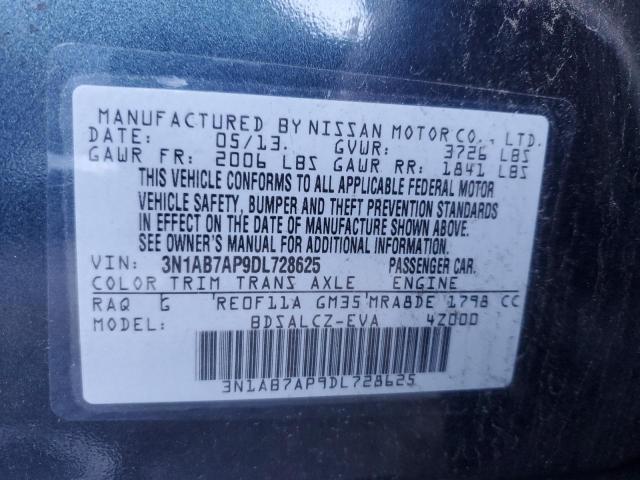 Photo 11 VIN: 3N1AB7AP9DL728625 - NISSAN SENTRA S 