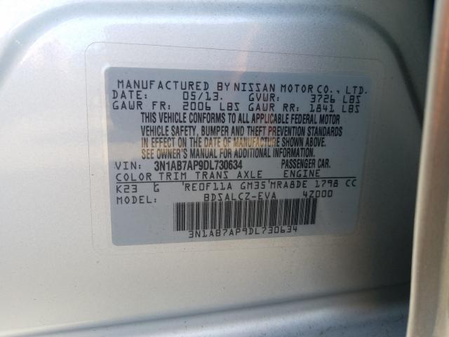 Photo 9 VIN: 3N1AB7AP9DL730634 - NISSAN SENTRA S 