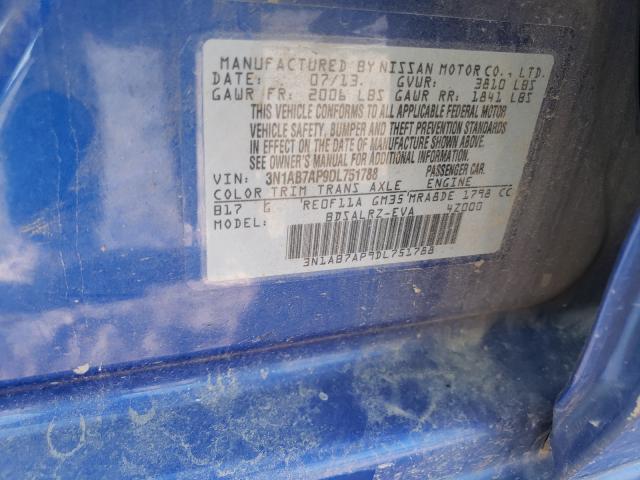 Photo 9 VIN: 3N1AB7AP9DL751788 - NISSAN SENTRA S 