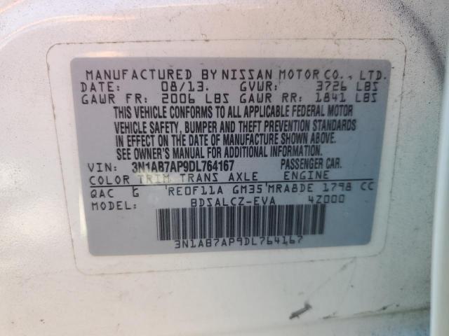 Photo 12 VIN: 3N1AB7AP9DL764167 - NISSAN SENTRA 