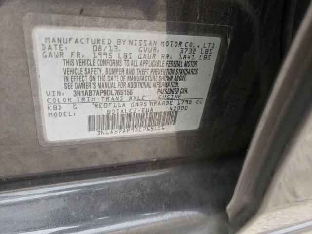 Photo 9 VIN: 3N1AB7AP9DL765156 - NISSAN SENTRA S 