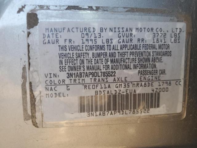 Photo 11 VIN: 3N1AB7AP9DL785522 - NISSAN SENTRA S 