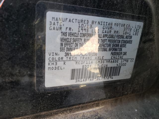 Photo 9 VIN: 3N1AB7AP9DL797296 - NISSAN SENTRA S 