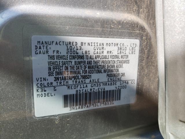 Photo 9 VIN: 3N1AB7AP9DL798531 - NISSAN SENTRA S 