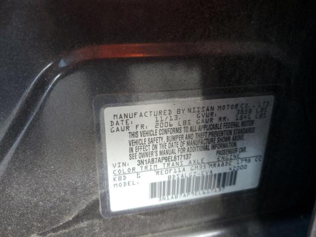 Photo 11 VIN: 3N1AB7AP9EL617137 - NISSAN SENTRA S 