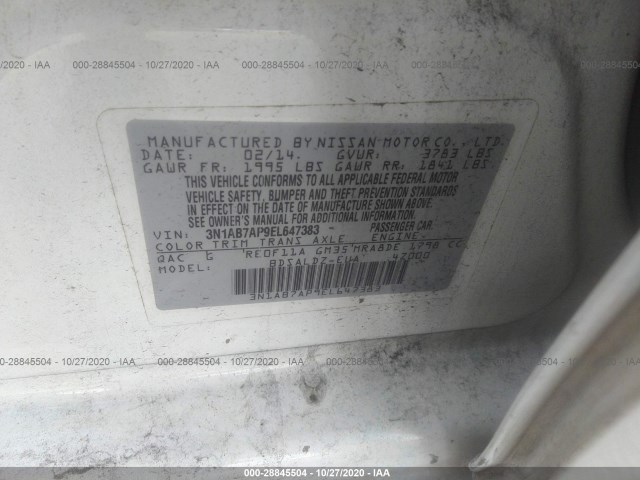 Photo 8 VIN: 3N1AB7AP9EL647383 - NISSAN SENTRA 