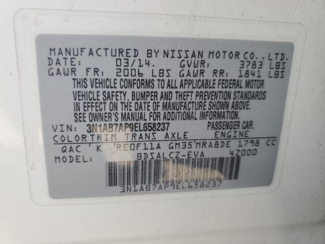 Photo 11 VIN: 3N1AB7AP9EL658237 - NISSAN SENTRA 