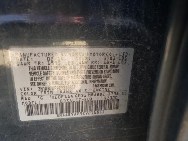 Photo 9 VIN: 3N1AB7AP9EY216853 - NISSAN SENTRA S 