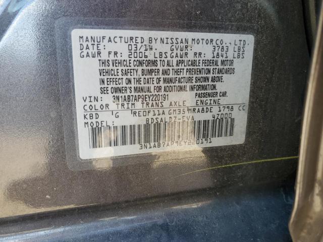 Photo 11 VIN: 3N1AB7AP9EY220191 - NISSAN SENTRA S 