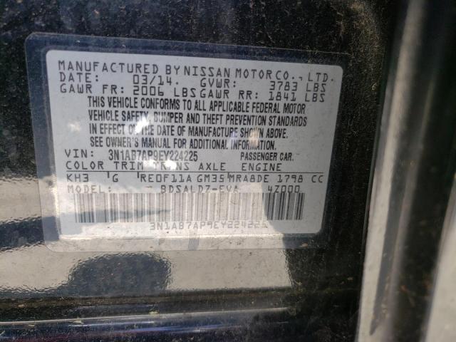 Photo 9 VIN: 3N1AB7AP9EY224225 - NISSAN SENTRA S 