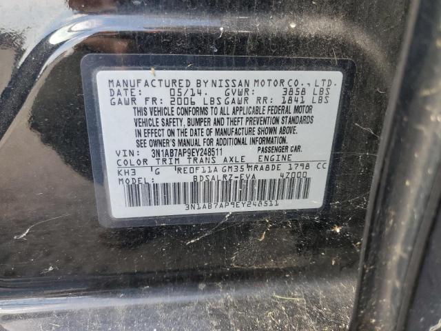 Photo 11 VIN: 3N1AB7AP9EY248511 - NISSAN SENTRA 