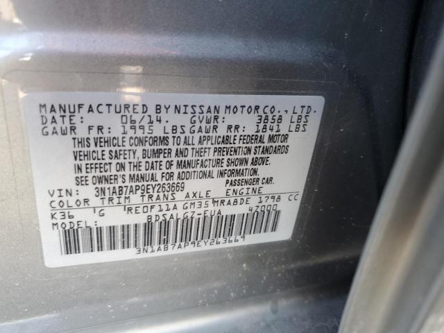 Photo 11 VIN: 3N1AB7AP9EY263669 - NISSAN SENTRA S 