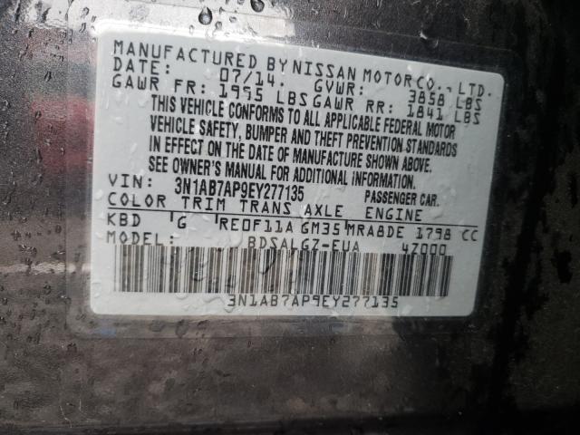 Photo 9 VIN: 3N1AB7AP9EY277135 - NISSAN SENTRA S 