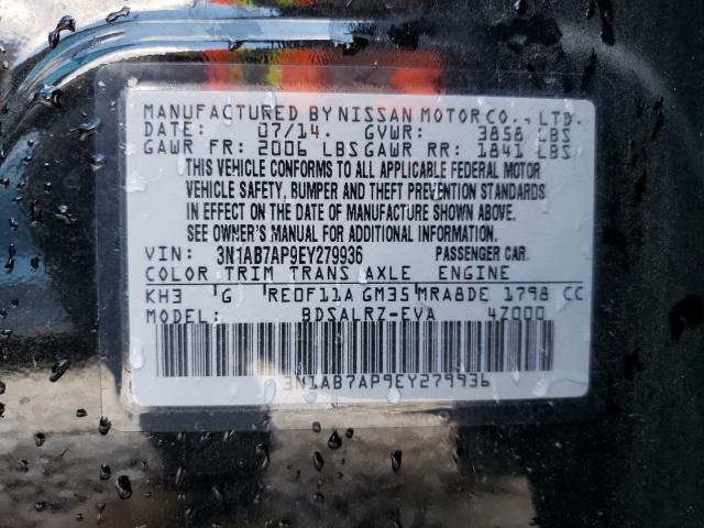 Photo 9 VIN: 3N1AB7AP9EY279936 - NISSAN SENTRA 