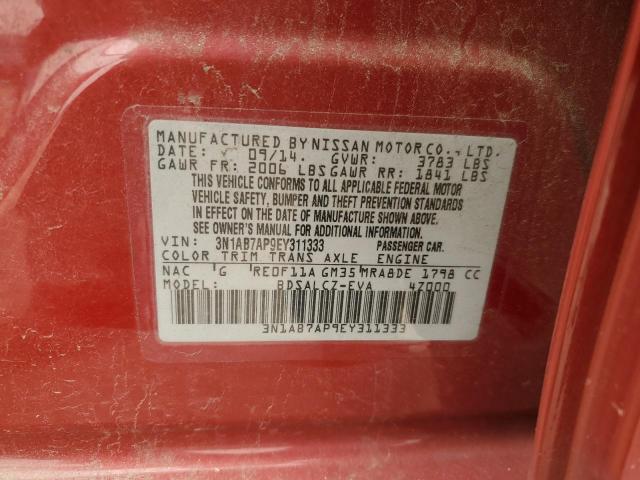 Photo 12 VIN: 3N1AB7AP9EY311333 - NISSAN SENTRA S 