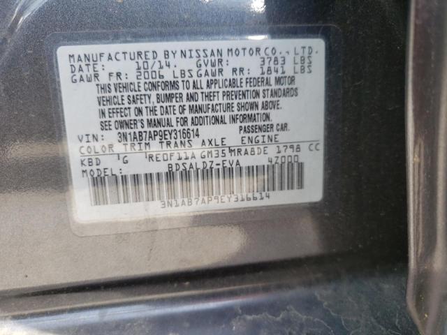 Photo 11 VIN: 3N1AB7AP9EY316614 - NISSAN SENTRA 