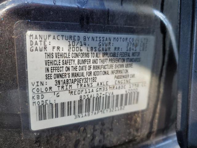 Photo 9 VIN: 3N1AB7AP9EY321182 - NISSAN SENTRA S 