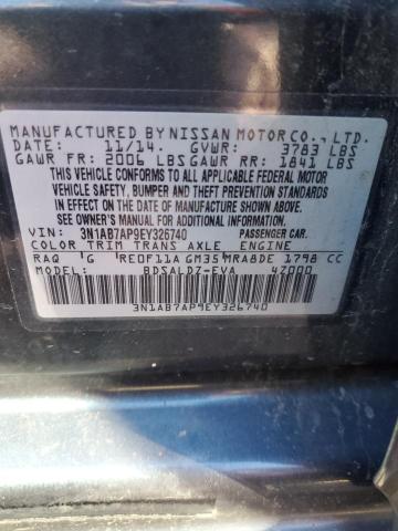 Photo 11 VIN: 3N1AB7AP9EY326740 - NISSAN SENTRA S 