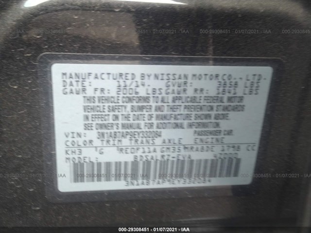 Photo 8 VIN: 3N1AB7AP9EY332084 - NISSAN SENTRA 