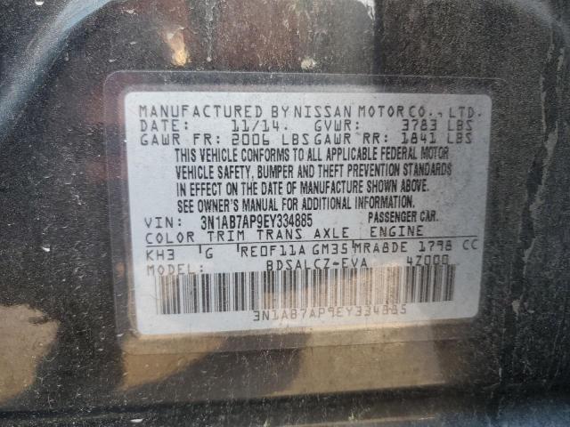 Photo 11 VIN: 3N1AB7AP9EY334885 - NISSAN SENTRA S 